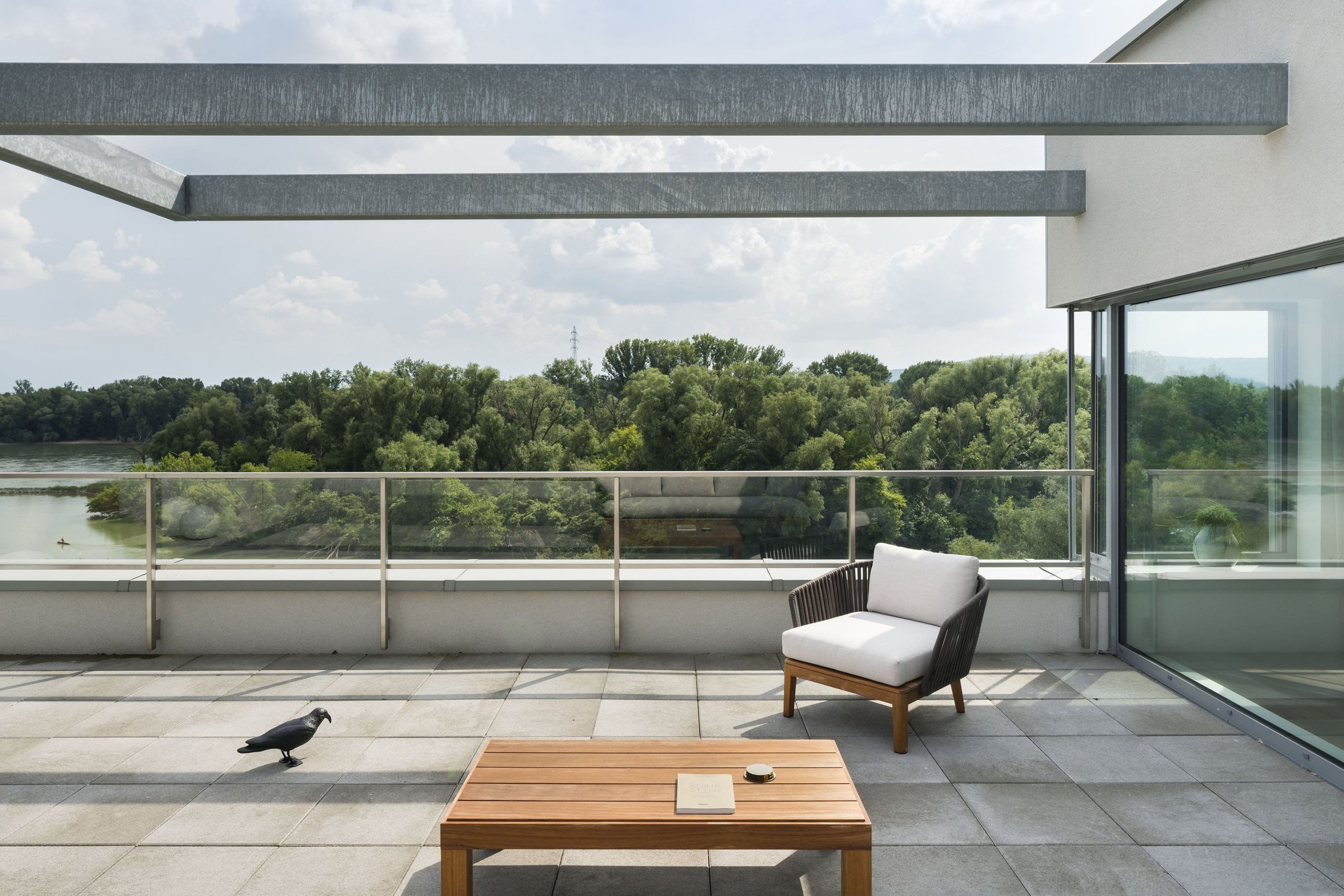 Střešní byt s výhledem na Dunaj