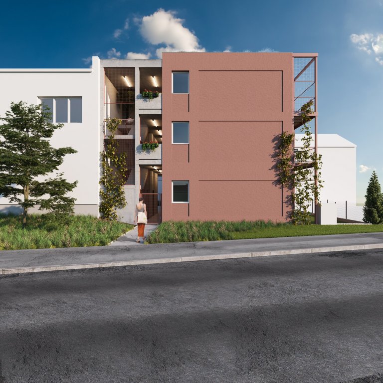 Architektonický návrh přestavby stávajícího chátrajícího objektu penzionu v centru obce Nedvězí u Říčan.

Cílem bylo navrhnout na jeho místo dům se sociálními…
