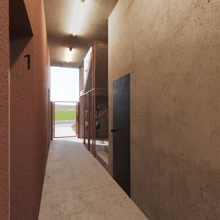 Architektonický návrh přestavby stávajícího chátrajícího objektu penzionu v centru obce Nedvězí u Říčan.

Cílem bylo navrhnout na jeho místo dům se sociálními…