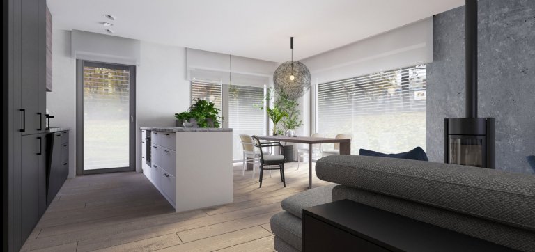Design interiéru rodinného domu v Hradci Králové