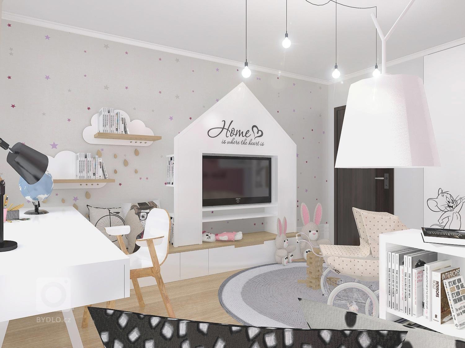 Snad každá malá princezna miluje růžovou, puntíky, proužky veselý a hravý svět, kde bude mít své místo pro panenky, poníky a všechna ta plyšová zvířátka, ale…
