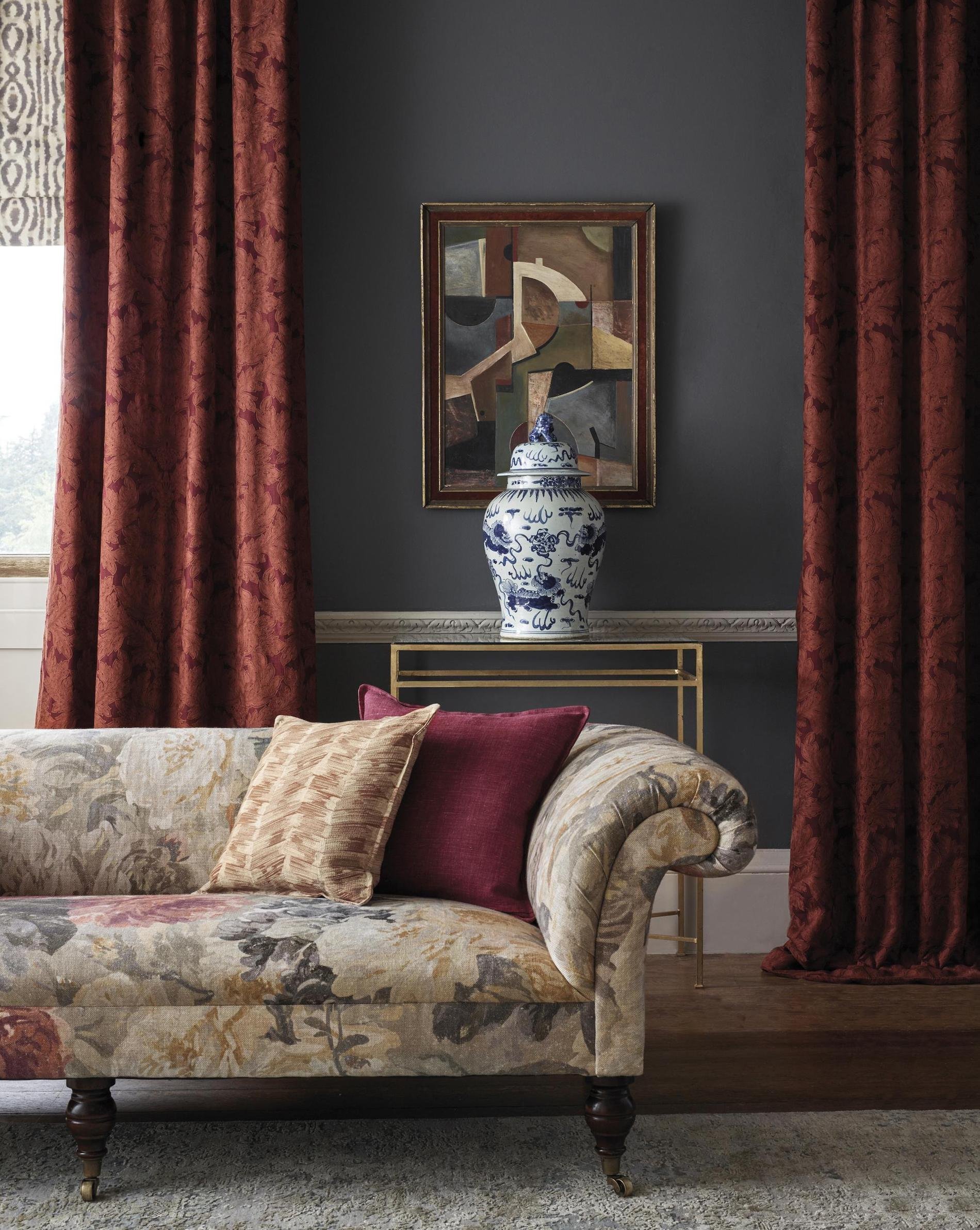 Textilie jsou z kolekce Darnely od značky Zoffany Foto: Zoffany