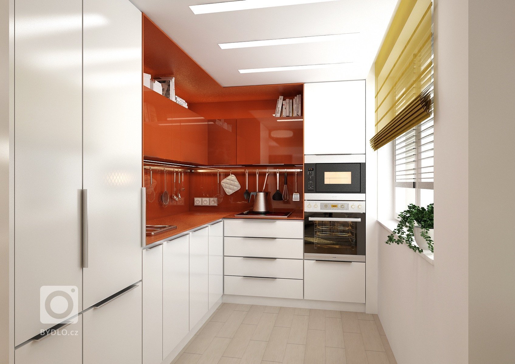 Kompletní řešení návrhu 3-pokojového bytu rodiny se dvěma dětmi. V obývacím pokoji je zajimavé použití více menších konferenčních stolků a dubového obkladu,…