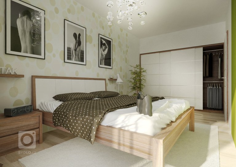 Komplet návrh bytu 2+kk . V&nbsp;interiéru se střídá světlý dřevodekor na vinylové podlaze s&nbsp;tmavším na nábytku. Dominantou obývacího pokoje jsou výrazné…