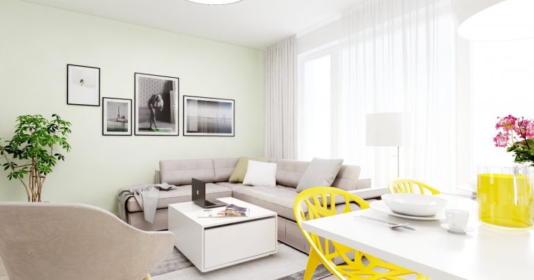 Svieži, dynamický a hravý - taký je tento interiér bytu v projekte Bory Bývanie.
4-izbový byt s výbornou dispozíciou je charakteristický spojenou dennou zónou…