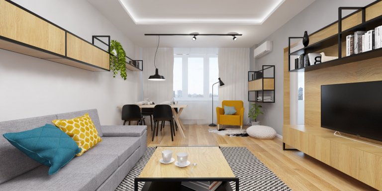 Interiér bytu v Ružinove je projekt kompletnej rekonštrukcie panelového bytu v pôvodnom stave na nový svieži interiér s mladistvým duchom.
