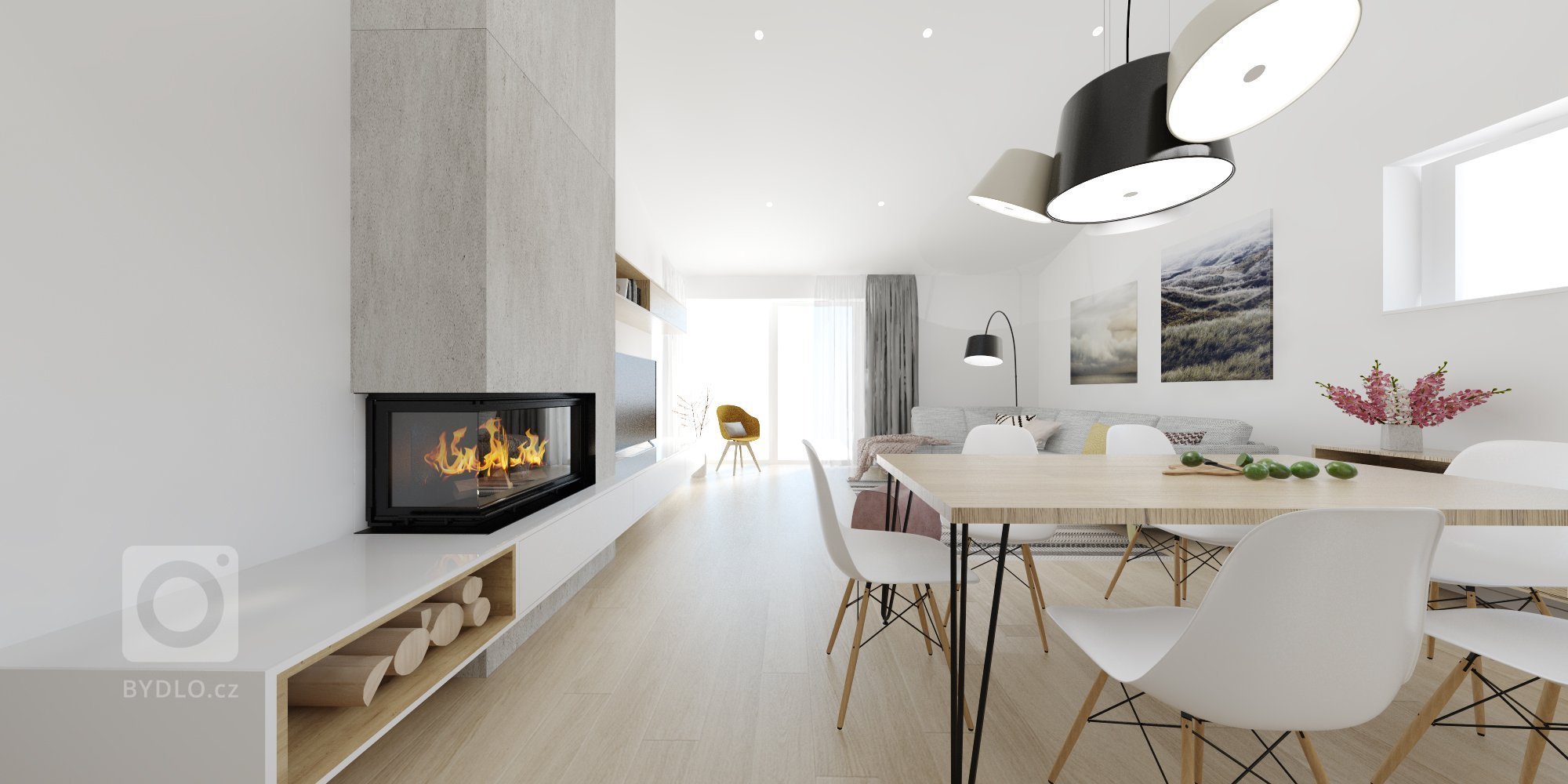 Interiér RD v škandinávskom štýle
