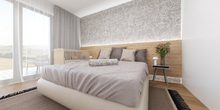 Náš&nbsp;projekt z kategórie rodinných domov sme poňali veľmi elegantne a vzdušne. V interiéri prevládajú farebné akcenty v odtieňoch zelenej a ružovej, ktoré…