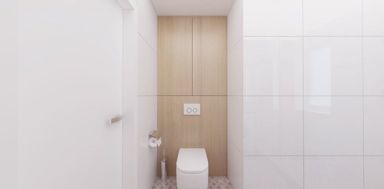 Projekt je špecifický kompletnou rekonštrukciou bytu z 50-tych rokov, ktorý prešiel úpravou dispozície, hlavne v časti kuchyne a kúpeľne, do novej, modernej…
