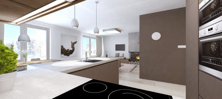 Projekt interiéru rodinného domu v Moste pri Bratislave je výnimočný použitím zemitých odtieňov hnedej a šedej farby, ktoré príjemne zútulnili priestranné…