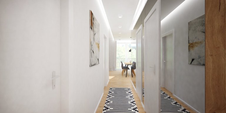 Ďalší interiér v obľúbenom projekte SLNEČNICE riešený ateliérom DOBRÝ INTERIÉR je krásne presvetlený a to najmä vďaka drevenému obkladu. Práve teplá farba…