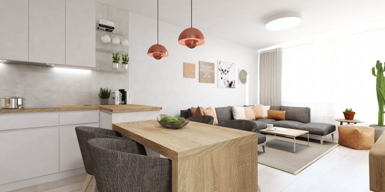 Elegantný 3 izbový byt v projekte&nbsp;Čerešne, ktorý Vás osloví svojou harmóniou farieb a materiálov, je najnovší interiér z našej dielne.&nbsp;
