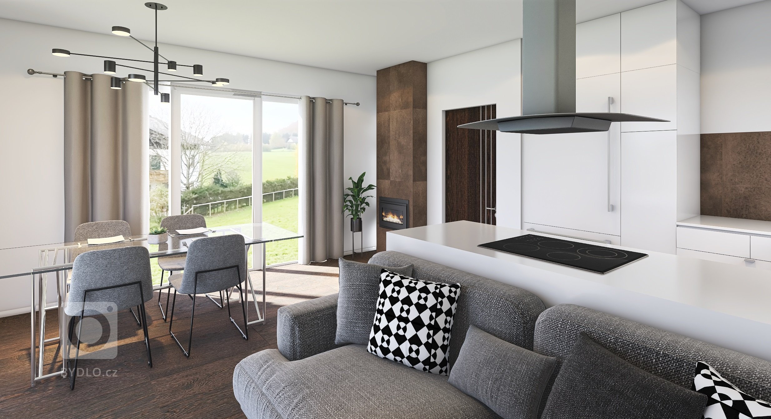 Menší patrová dřevostavba je efektivním řešením menšího pozemku a přesto větší užitné plochy. Přízemí i horní patro mají svoji koupenu. V patře se nachází…