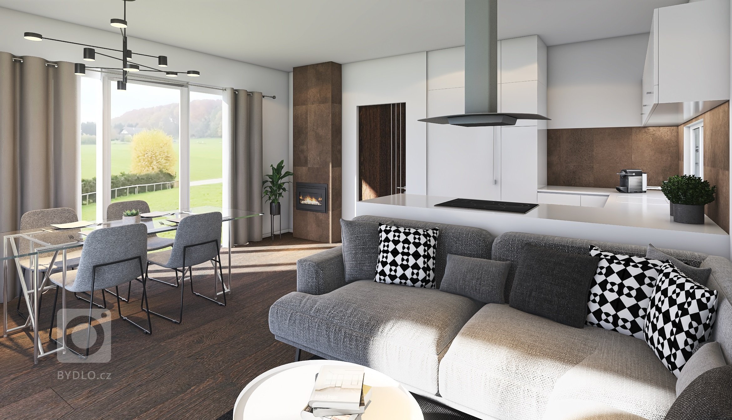 Menší patrová dřevostavba je efektivním řešením menšího pozemku a přesto větší užitné plochy. Přízemí i horní patro mají svoji koupenu. V patře se nachází…