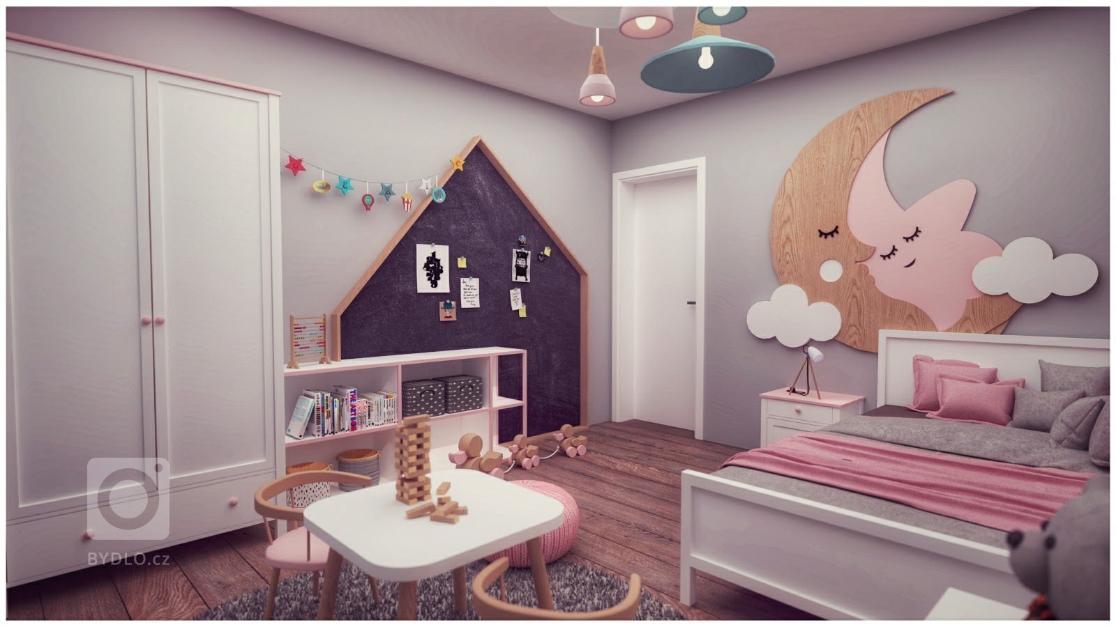 Detská izba je vždy také malé kráľovstvo. Tentokrát mu bude vládnuť malá princezná, ktorej sme návrhom spravili veľkú radosť... :-)
