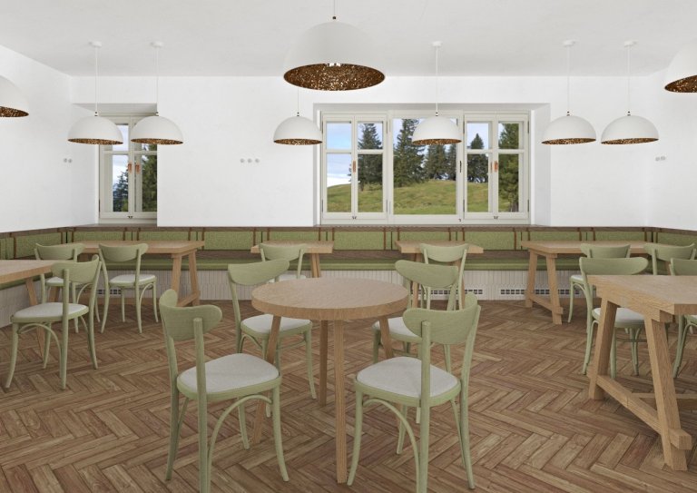 Rekonstrukce&nbsp;interiéru restaurace a kulturního domu v&nbsp;Dolním Dvořišti se nese v&nbsp;duchu klasické venkovské hospody. První podlaží slouží jako…
