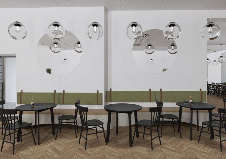 Rekonstrukce&nbsp;interiéru restaurace a kulturního domu v&nbsp;Dolním Dvořišti se nese v&nbsp;duchu klasické venkovské hospody. První podlaží slouží jako…