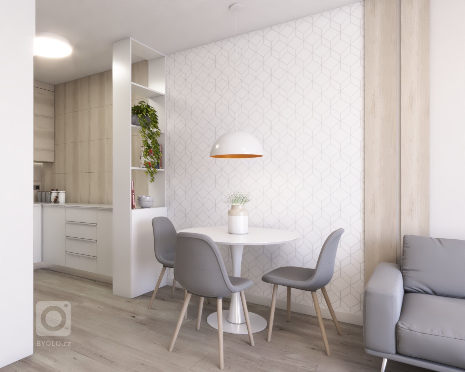 Návrh dvojizbového bytu v projekte Tammi od spoločnosti YIT. Interiér som ladila do svetlých tónov v kombinácii s drevom. Byt disponuje dostatkom úložného…