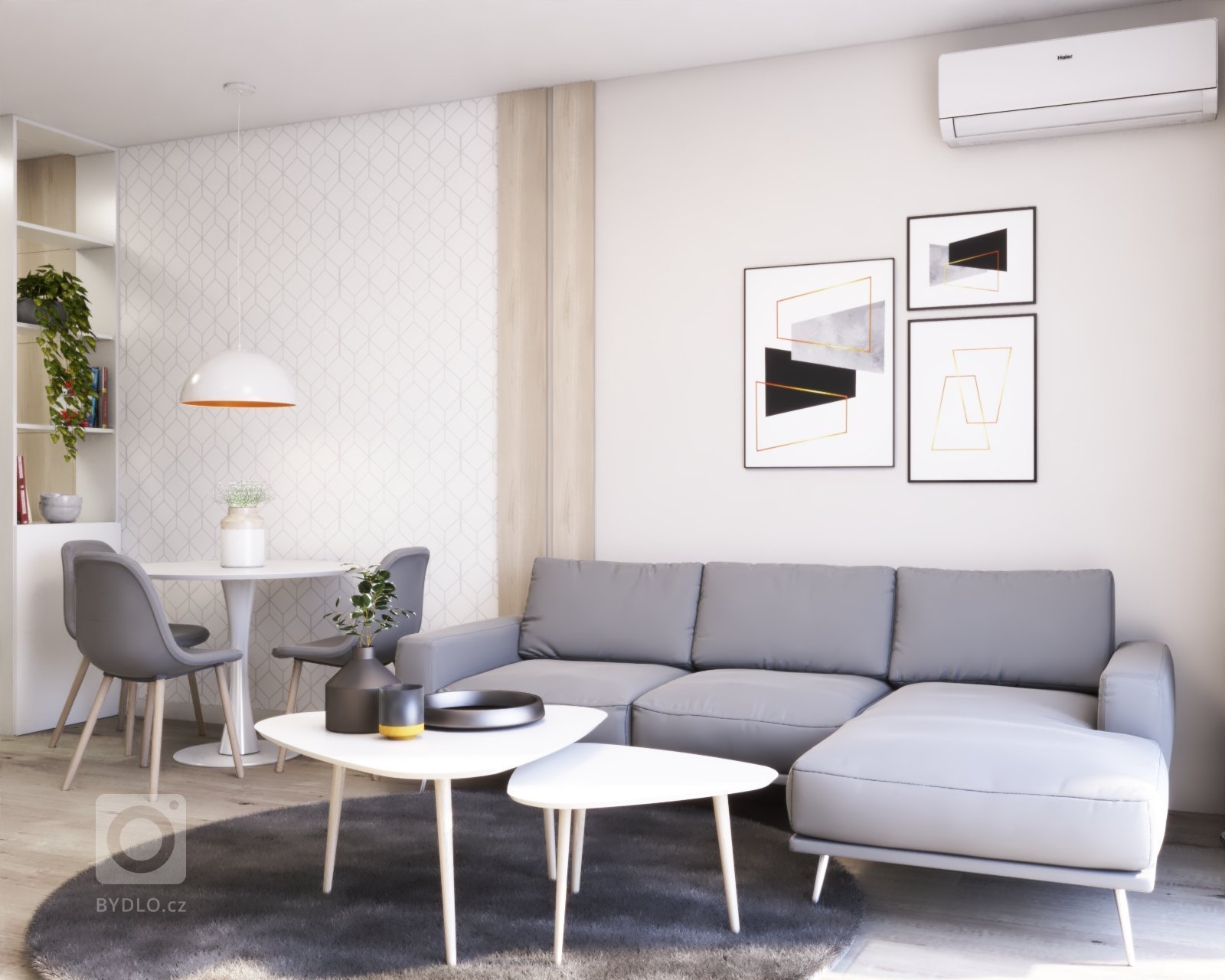 Návrh dvojizbového bytu v projekte Tammi od spoločnosti YIT. Interiér som ladila do svetlých tónov v kombinácii s drevom. Byt disponuje dostatkom úložného…