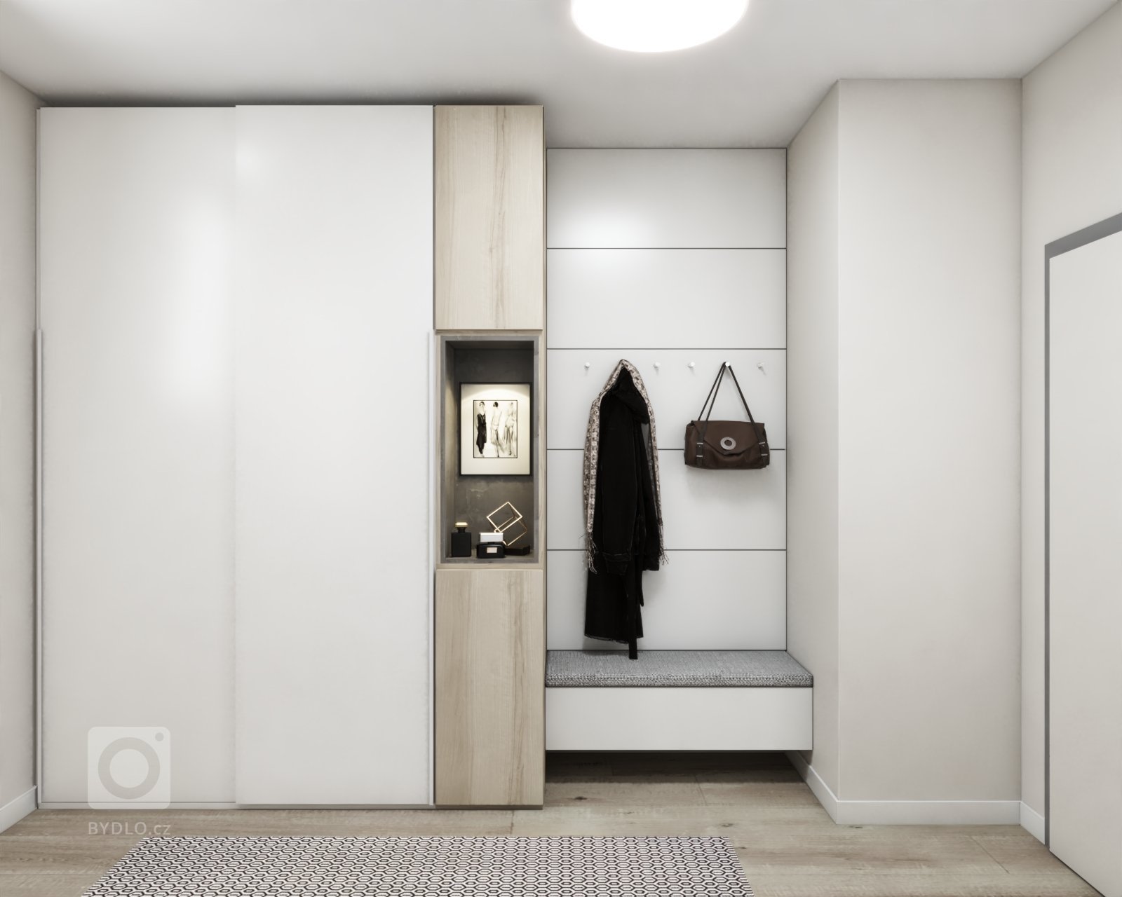 Návrh dvojizbového bytu v projekte Tammi od spoločnosti YIT. Interiér som ladila do svetlých tónov v kombinácii s drevom. Byt disponuje dostatkom úložného…