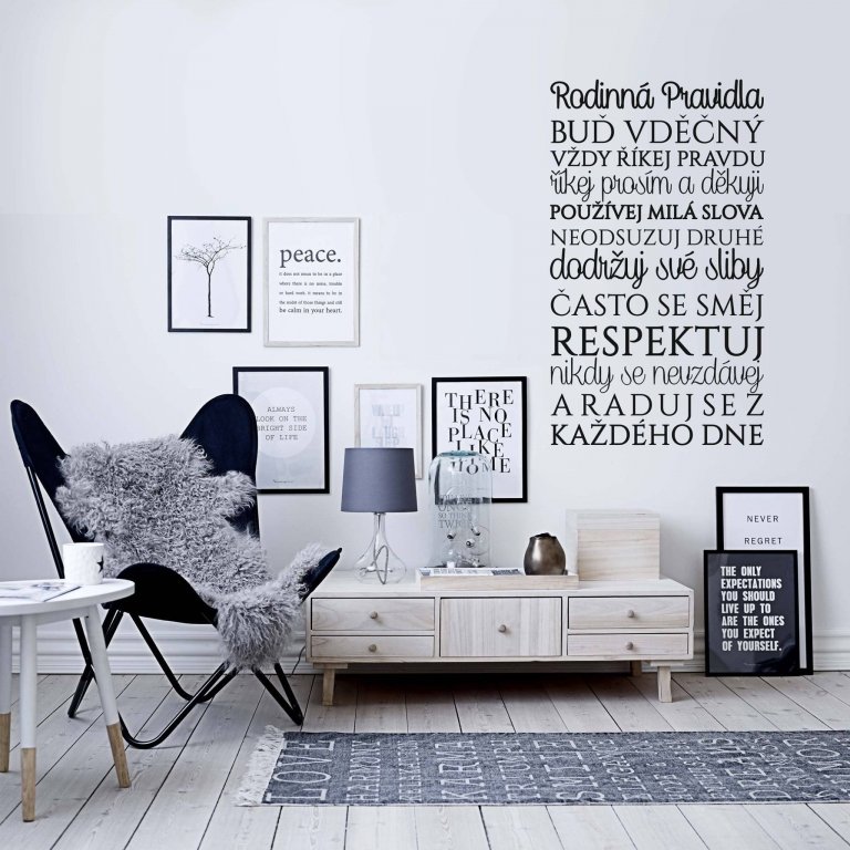 Citáty v interiéru osvěží vaše bydlení