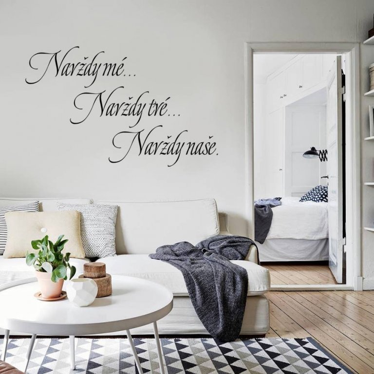 Citáty v interiéru osvěží vaše bydlení