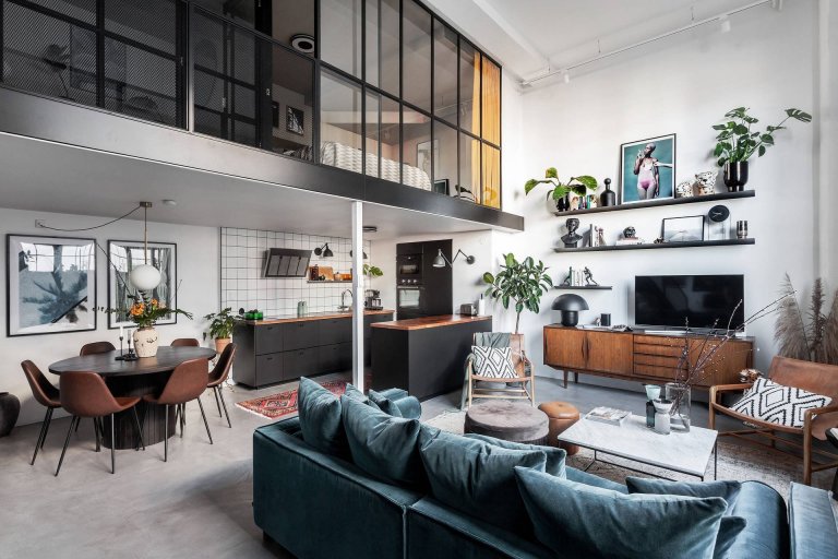 Cool industriální bydlení ve Skandinávii