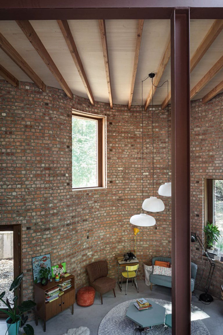 Dům v Belgii z recyklovaných cihel