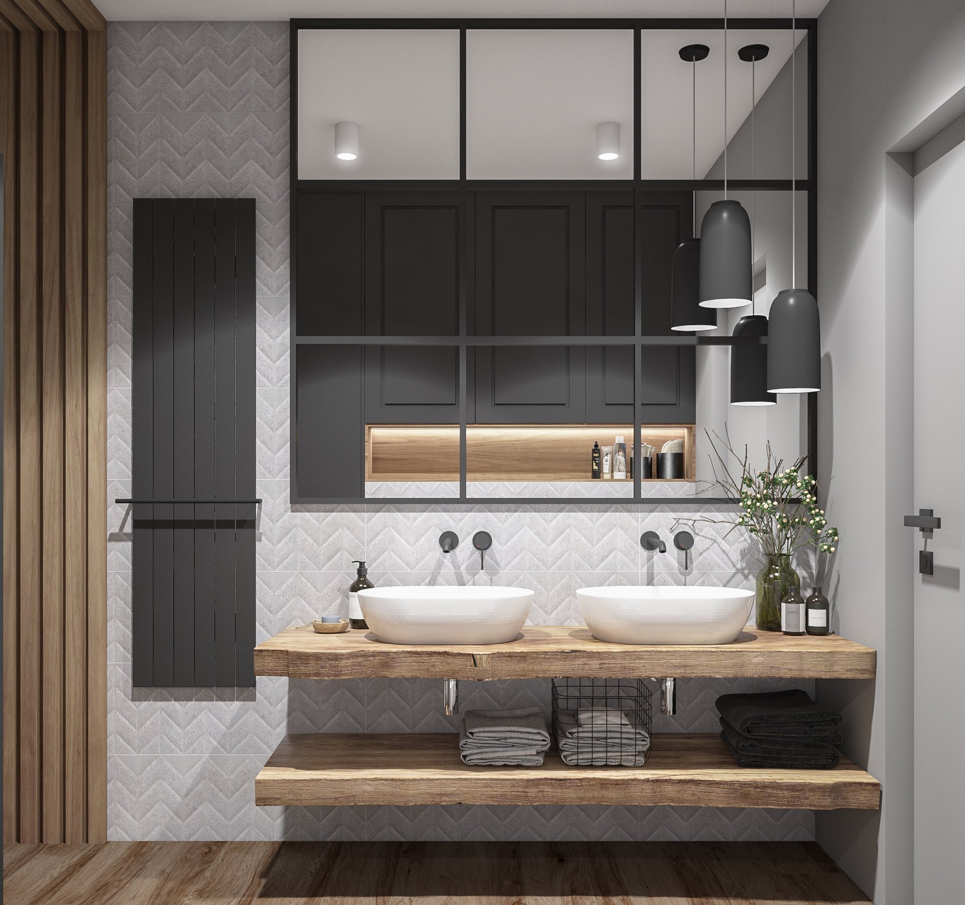 Elegantní interiér v šedých tónech