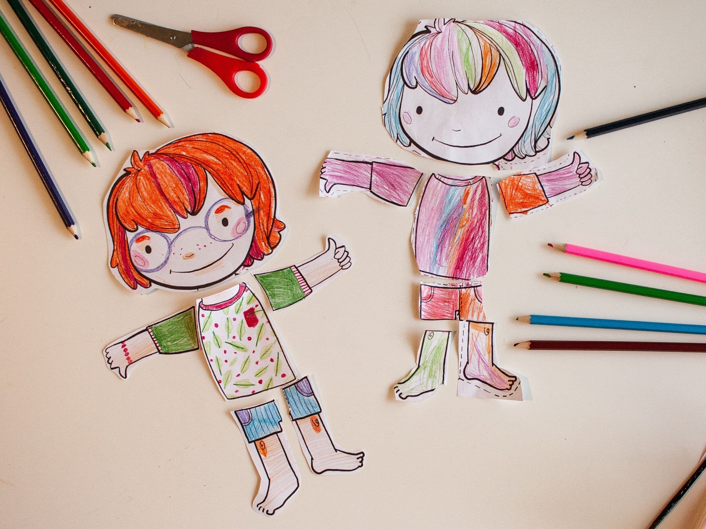 Paleček bude určitě rád, když bude mít třeba barevné vlasy