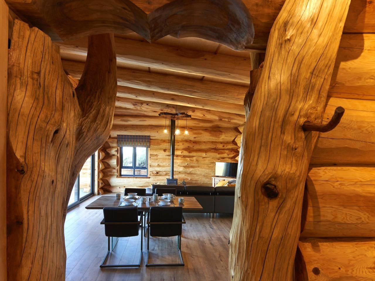 Kouzelný srub neobvyklého tvaru