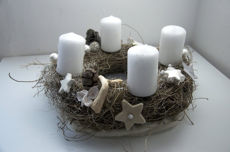 Originální adventní věnce