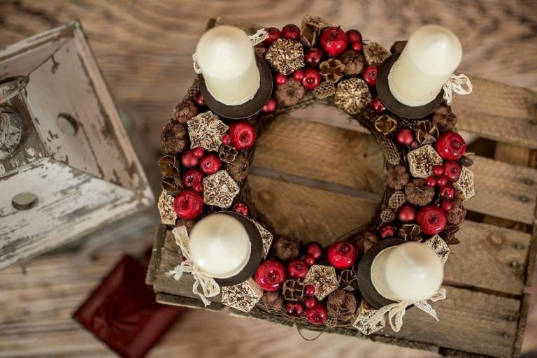 Originální adventní věnce