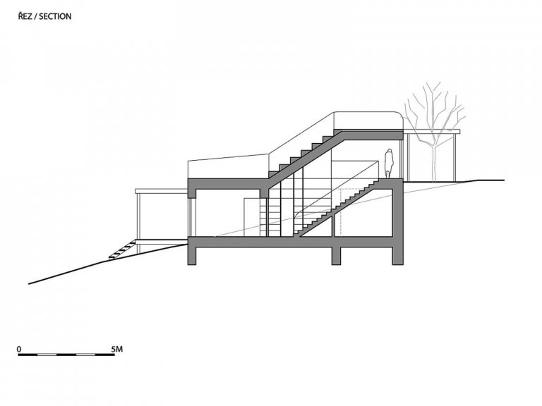 Originální dům na svažitém pozemku