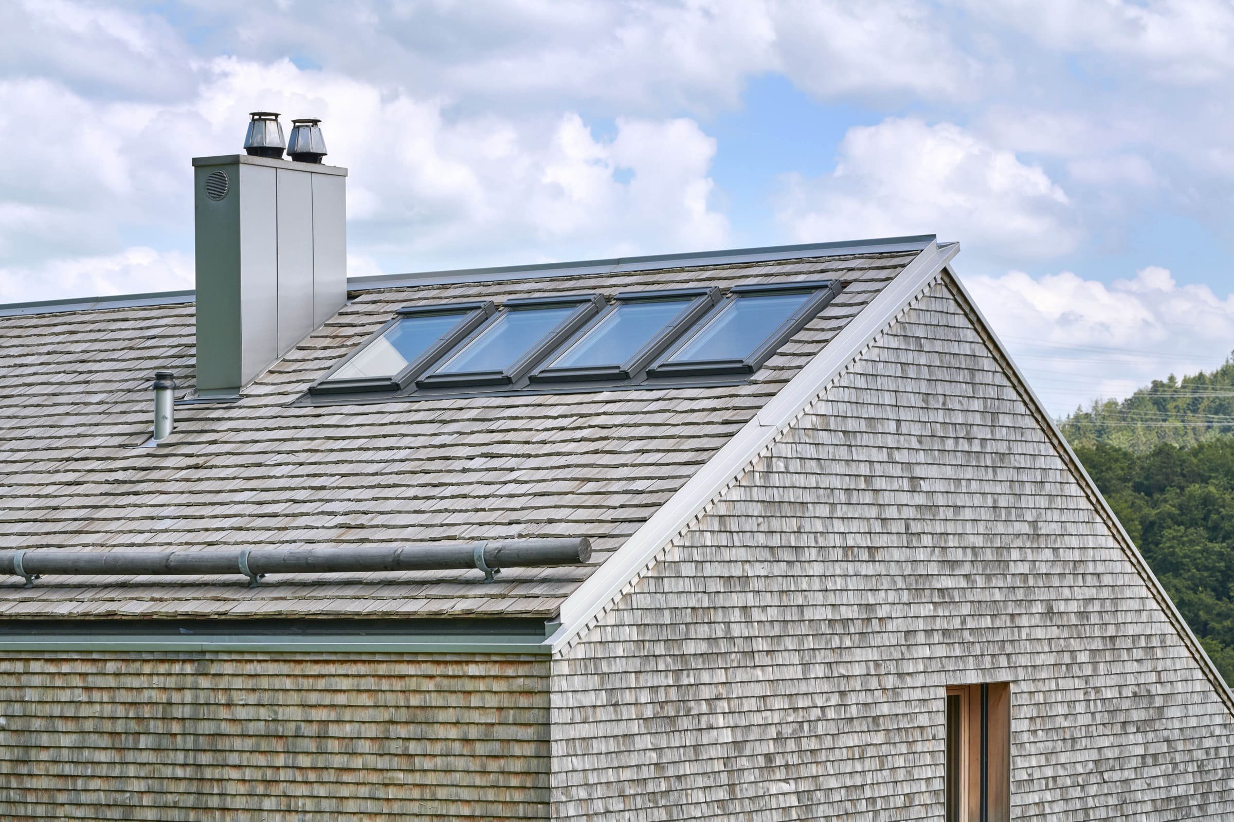 Pasivní rodinný dům ve strmém svahu