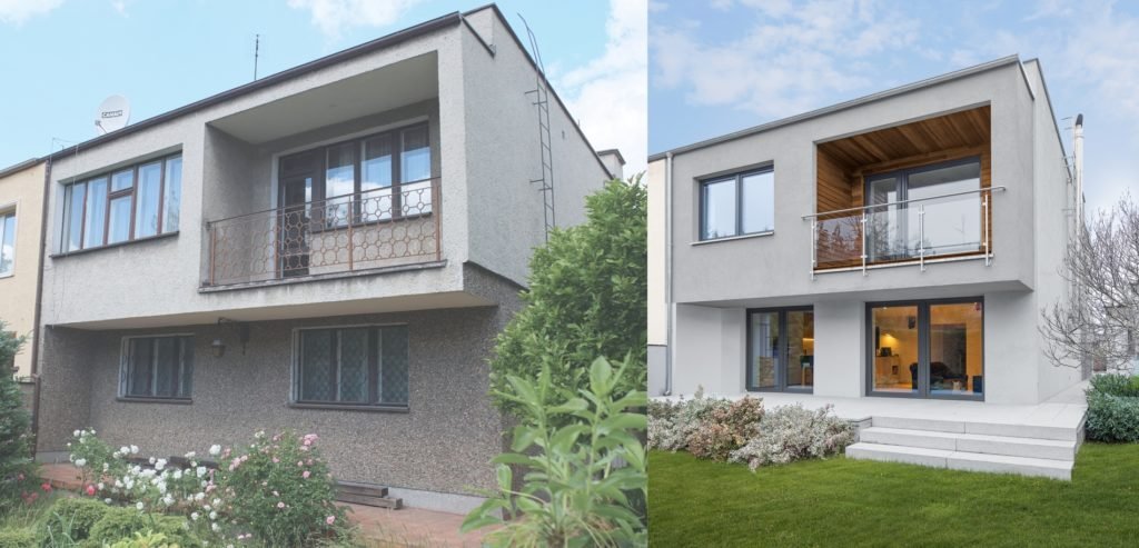 Rekonstrukce dvojdomku v Poznani