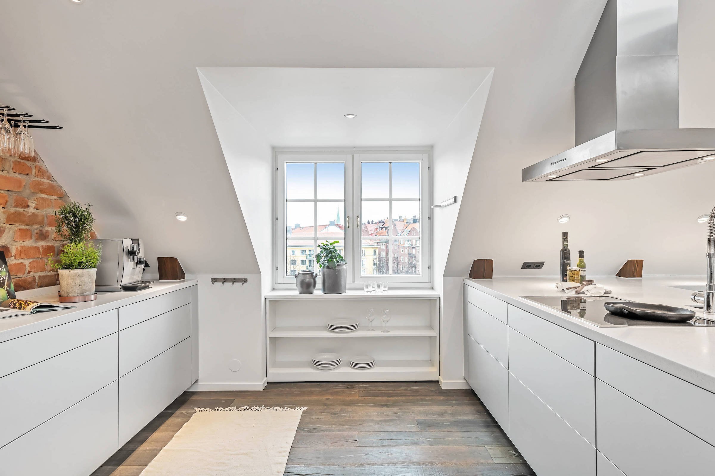 Skandinávské podkrovní bydlení