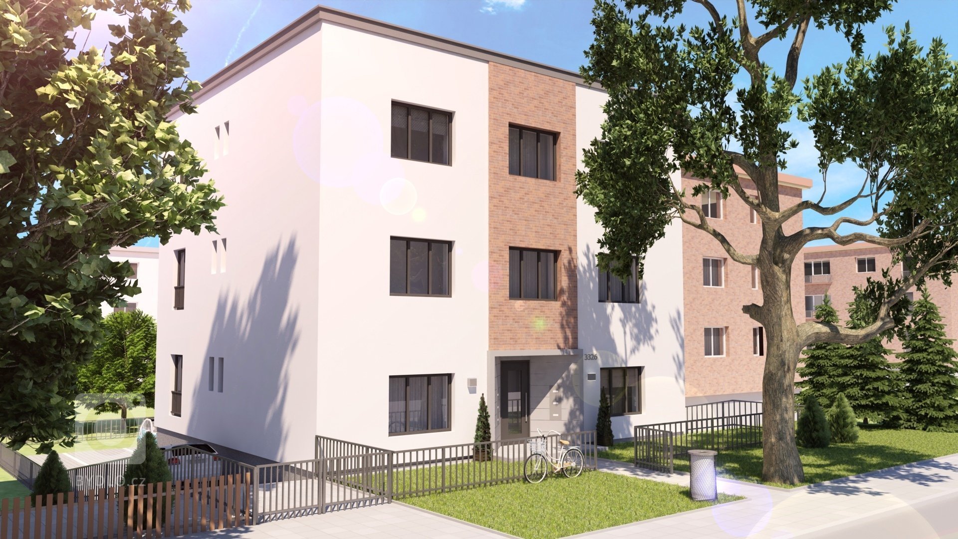 Návrh fasády a interiéru bytové domu pro developera byl ovlivněn lokalitou. Cihla na domě jej lehce propojuje s okolím a umožňuje domu splynout s původní…