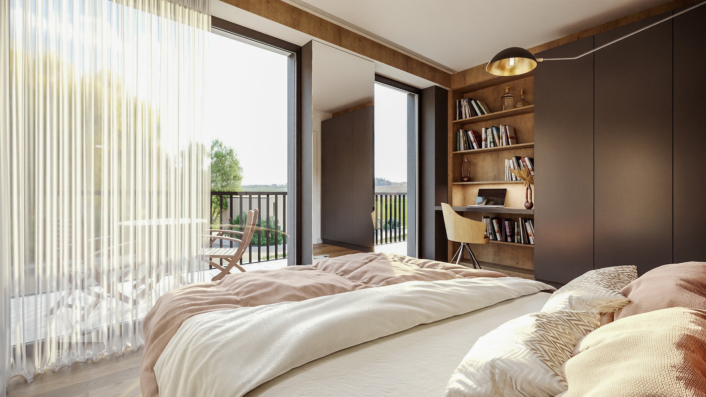 Pro developerský projekt apartmánového domu v Harrachově jsme navrhli možné podoby interiérů. Základem všech interiérů jsou bílé dveře a antracitová okna.
…