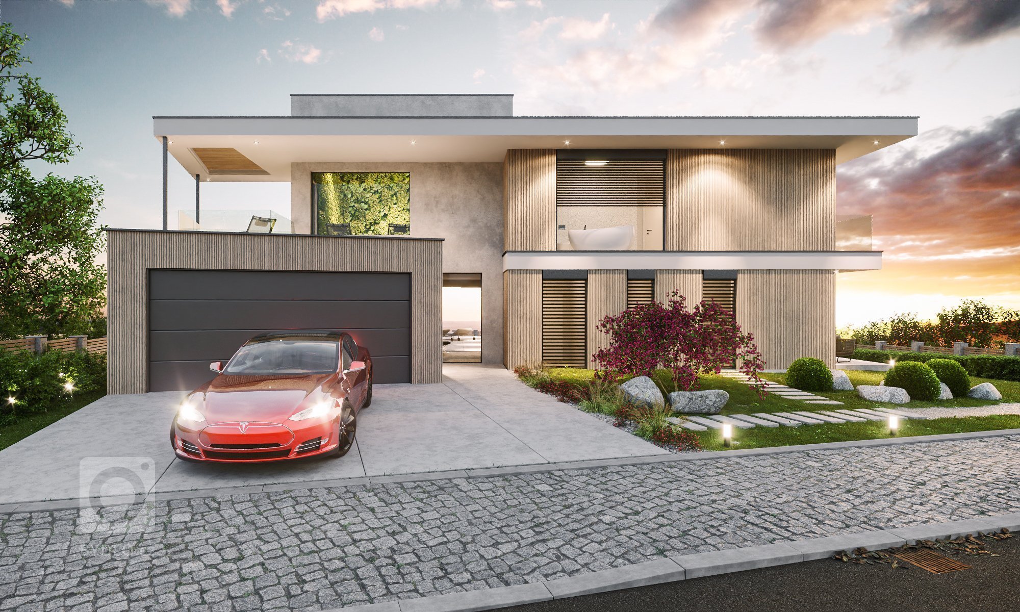 Projekt rodinných domů nabízí luxusní bydlení&nbsp; na slunném, jižně orientovaném, mírně svažitém&nbsp;území&nbsp;v jihovýchodní části&nbsp;obce.

Domy jsou…