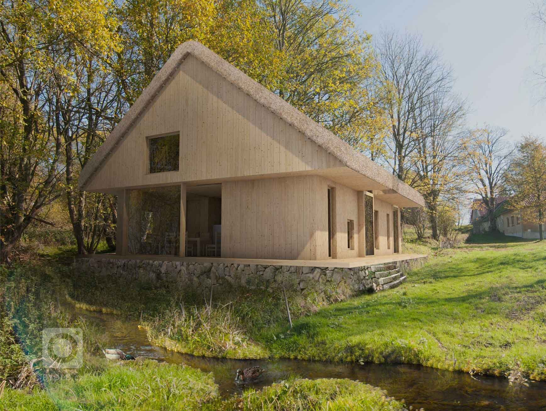 Návrh vznikl jako odpověď na otázku, jak bychom si představovali vlastní dům a život v něm. Zcela určitě jeden z našich nejtěžších projektů. Úvahy se vyvíjely…