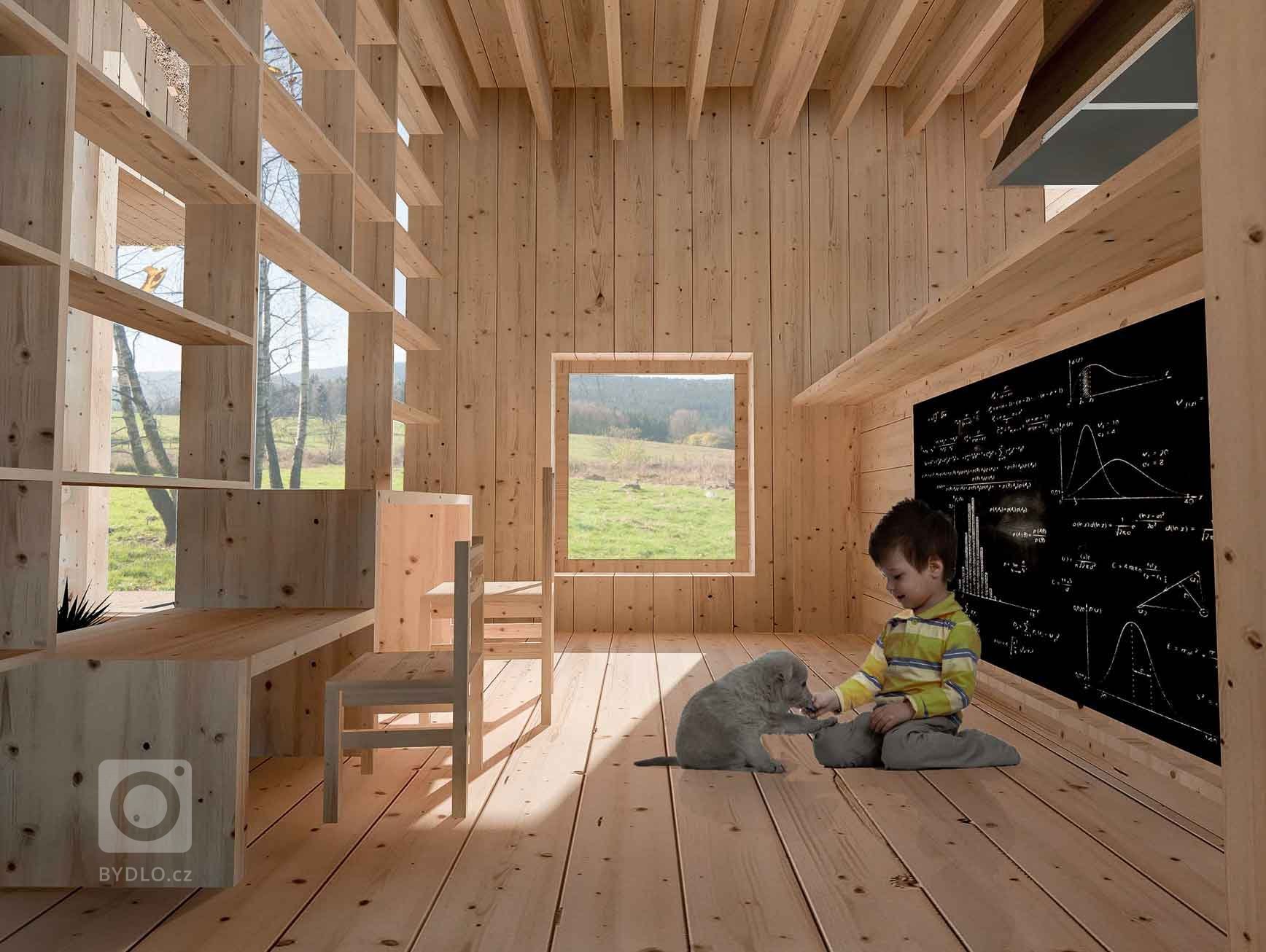 Návrh vznikl jako odpověď na otázku, jak bychom si představovali vlastní dům a život v něm. Zcela určitě jeden z našich nejtěžších projektů. Úvahy se vyvíjely…