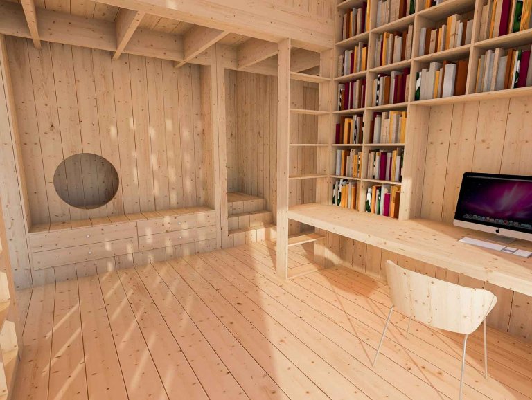 Návrh vznikl jako odpověď na otázku, jak bychom si představovali vlastní dům a život v něm. Zcela určitě jeden z našich nejtěžších projektů. Úvahy se vyvíjely…