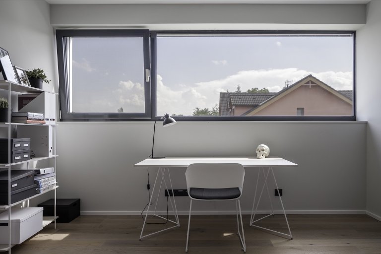 Rodinná vila v Petrovicích, se nachází v&nbsp;blízkosti vodní nádrže Hostivař, je zasazena do relativně malého rovinatého pozemku vilové čtvrti.

Velikost…