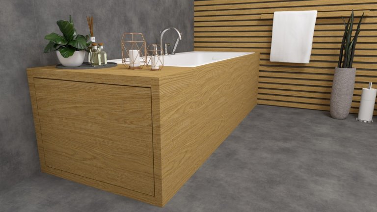 Vizualizace interiéru pro mladý pár.&nbsp;

V tomto ineriéru jsme volili&nbsp;teplý odstín&nbsp;dřeva na podlaze v kombinaci betonové stěrky v tmavě šedém…