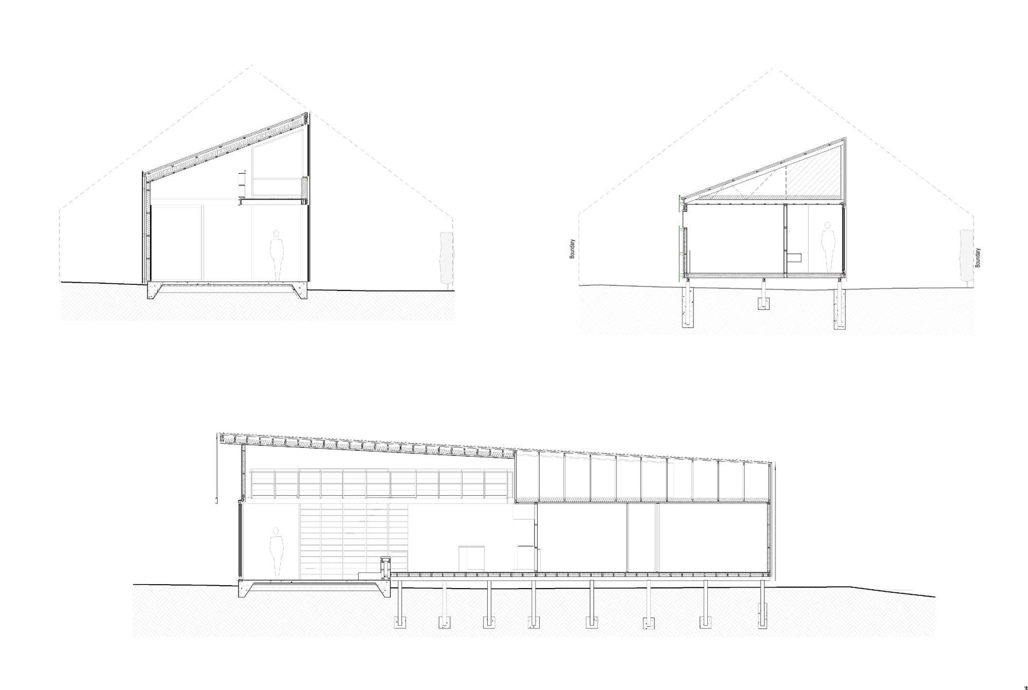 Dům na úzkém pozemku o šířce 13 metrů