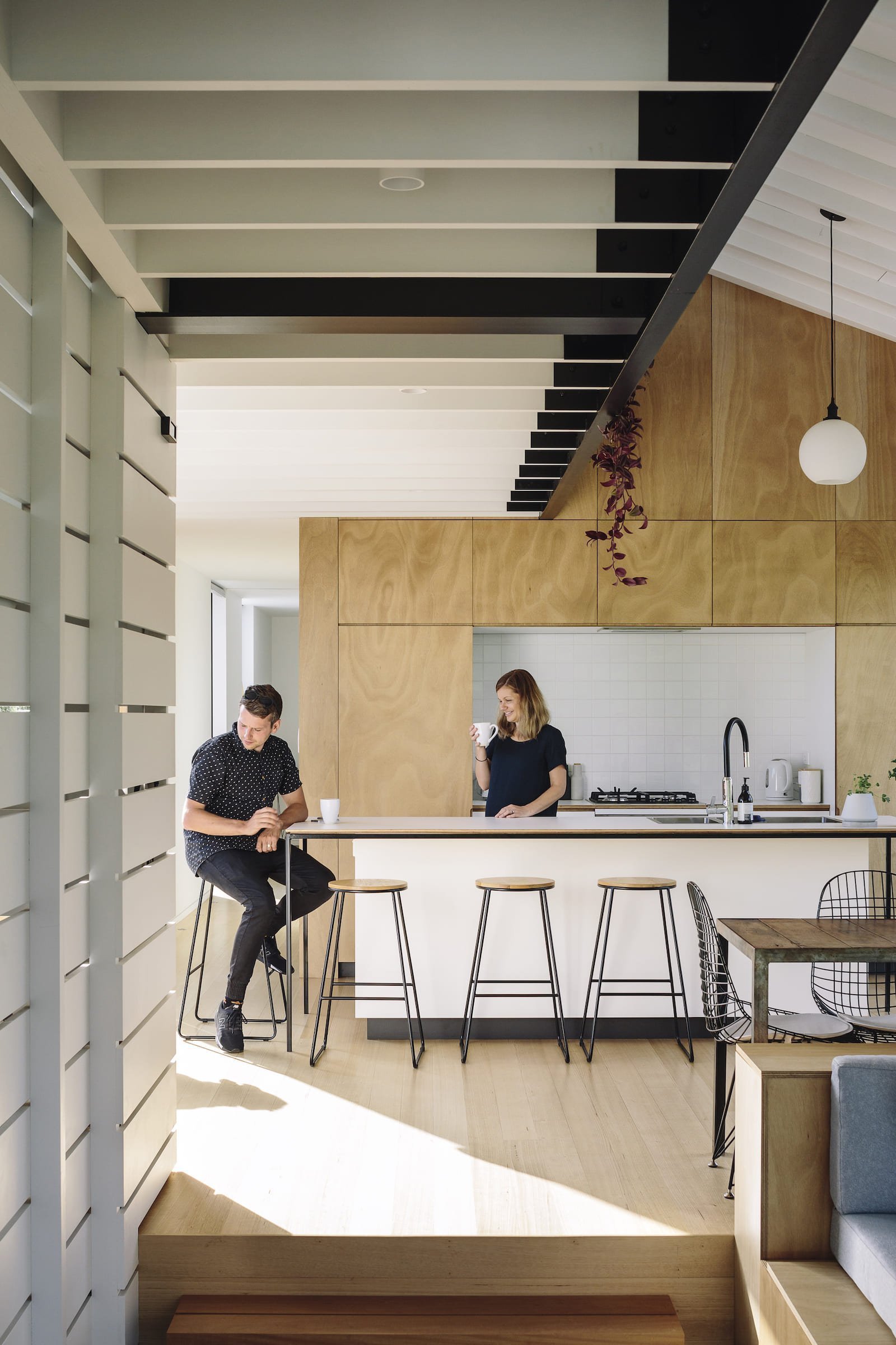 Dům na úzkém pozemku o šířce 13 metrů