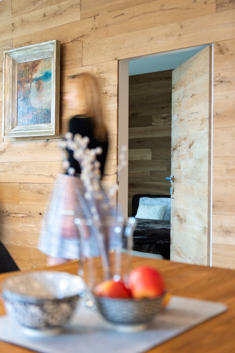 Apartmán ve Vysokých Tatrách s důrazem na přírodní materiály