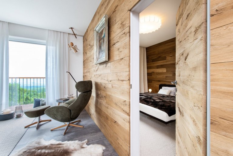 Apartmán ve Vysokých Tatrách s důrazem na přírodní materiály