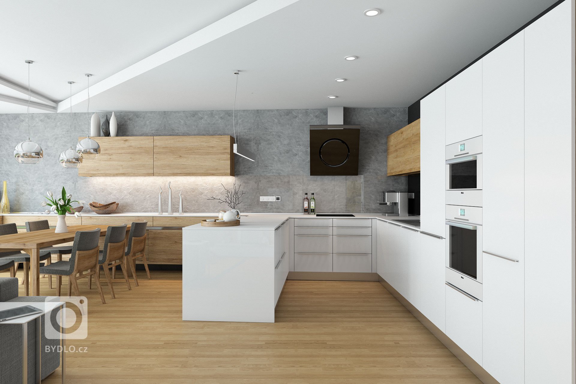 Návrh interiéru bytu s&nbsp;exkluzivním výhledem na&nbsp;přírodu i&nbsp;město. Návrh interiéru je v&nbsp;moderním a&nbsp;vzdušném stylu s&nbsp;převládající…